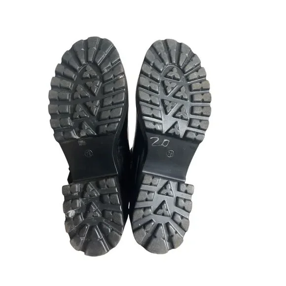 Anthropologie Seychelles chunky black Mary Jane heeled shoe 7.5 - Picture 4 of 5